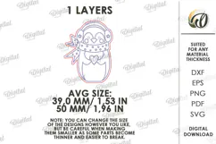 Christmas Animal Clothespin Magnets Laser Cut. Christmas SVG Product Image 2