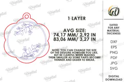 Wedding Dress Hanger Charm Laser Cut. Dress Hanger Tag SVG Product Image 2
