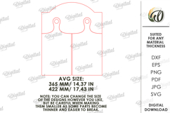 Cutting Board With Holder Laser Cut. Chopping Board SVG Product Image 2