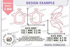 Spring Bird Decor LaserCut. Welcome Spring. Spring Decor SVG Product Image 2