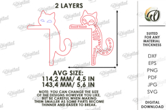 Halloween Skeleton Door Corner Lasercut. Halloween Decor SVG Product Image 2