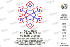 Christmas Stich Ornament Laser Cut. Embroidery Patterns SVG Product Image 2