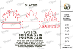 Halloween Wall Decor Laser Cut. Halloween Decor SVG Product Image 2