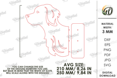Dog Leash Holder Laser Cut. Dog Decor SVG Product Image 2
