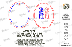 Valentine Coquette Tag Laser Cut. Valentine Gift Tag SVG Product Image 2