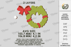 Personalized Family Ornament Laser Cut. Christmas Decor SVG Product Image 2