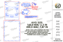 Christmas Recipe Sign Laser Cut. Wall decor SVG Product Image 2