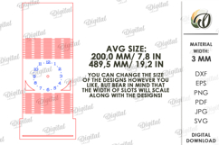 Table Clock Laser Cut. Stand Decor SVG Product Image 2