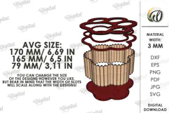 Christmas Pet Treat Box Laser Cut. Christmas Gift Box SVG Product Image 2