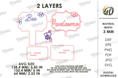 3D Bee Stand Laser Cut. Home Decor. Stand Decor SVG Product Image 2