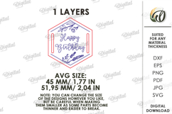 Gift Tag Laser Cut. Engraved Present Tag SVG Product Image 2