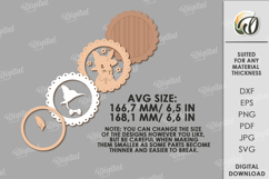 Easter Vintage Portrait Laser Cut. Wall Decor SVG Product Image 2