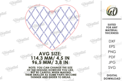 Wooden Heart Tag Laser Cut. Gift Tag SVG Product Image 2