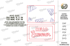 Summer Mini Sign Laser Cut . Summer Wall Decor SVG Product Image 2