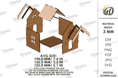 Tabletop Trash Bin Laser Cut. Garbage Box SVG Product Image 2