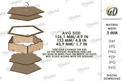 3D Stackable Box Laser Cut. Jewelry Organizer SVG Product Image 2