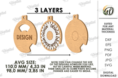 Mother’s Day Ornaments Laser Cut Bundle. Mother&#039;s Gift SVG Product Image 2