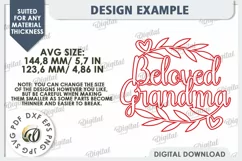 Grandparents Sign Laser Cut Design. Wooden Wall Decor SVG Product Image 2