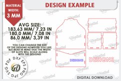 3D Love Letter Gift Box Laser Cut. Valentine Day Gift SVG Product Image 3