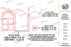 Interchangeable house Sign Laser cut. Home decor SVG Product Image 2