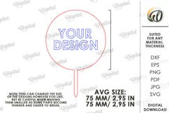 Kids Birthday Cake Topper Laser Cut. Cute Animal. Mouse SVG Product Image 2