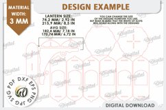 3D Decorative Wooden Wall Lamp Laser Cut. Home Decor SVG Product Image 3
