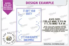 Funny Birthday Card Laser Cut Design. Money Gift Holder SVG Product Image 2