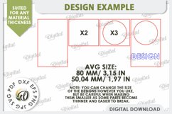 Wooden Candle Holder with Match Box Slot Laser Cut Product Image 3