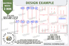 Funny Plant Markers With Box Laser Cut. Garden Stakes SVG Product Image 3