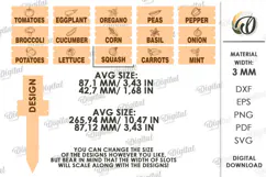 Funny Gnomes Plant Markers with Box Laser Cut. Garden SVG Product Image 3