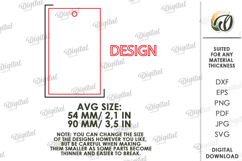 Christmas Gift Tag Laser Cut. Christmas SVG Product Image 2