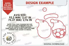 Basketball Sports Christmas Ornament LaserCut. Santa Hat SVG Product Image 2
