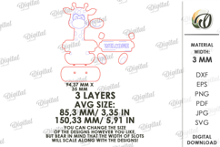 Animal Stand Decor Laser Cut. Giraffe SVG Product Image 2