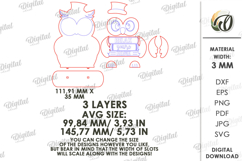 Animal Stand Decor Laser Cut. Owl SVG Product Image 2