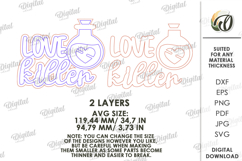 Anti Valentine's Day Decor Laser Cut. Wall Decor SVG Product Image 2
