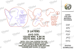 Anti Valentine's Day Decor Laser Cut. Wall Decor SVG Product Image 2