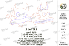 Anti Valentine's Day Decor Laser Cut. Wall Decor SVG Product Image 2