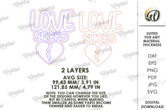 Anti Valentine's Day Decor Laser Cut. Wall Decor SVG Product Image 2