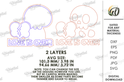 Anti Valentine's Day Decor Laser Cut. Wall Decor SVG Product Image 2