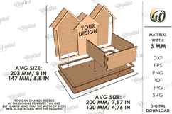 3D Home Decor Laser Cut. Key tray. Stand Decor SVG Product Image 2