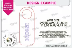 Anti Valentines Day Door Hanger Laser Cut. Love Sign SVG Product Image 3