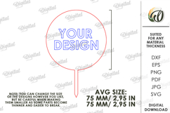 Kids Birthday Cake Topper Laser Cut. Cute Animal. Bear SVG Product Image 2