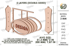 3D Welcome Home Wall Hangers Bunddle Lasercut. Home Sign SVG Product Image 2