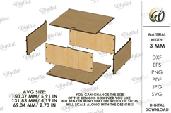 Father’s Day Gift Box Laser Cut. 3D Gift Box SVG Product Image 2