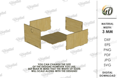 Children&#039;s House Box Bundle Lasercut. Kid&#039;s Storage Box SVG Product Image 3