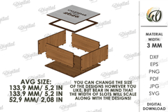 Table Clock Laser Cut. Stand Decor SVG Product Image 3