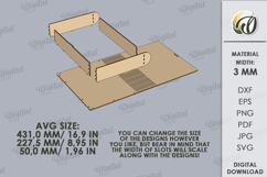 Perpetual Calendar Laser Cut .Wooden Calendar SVG Product Image 8