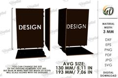 Bookend Laser Cut. Book Shelf Decor. Book Holder SVG Product Image 2