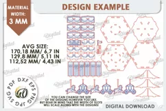 3D Wooden Carousel Laser Cut Design. Wooden Kids Toy SVG Product Image 3