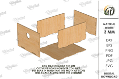 3D Children&#039;s House Box Laser Cut. Kid&#039;s Storage Wooden Box Product Image 2